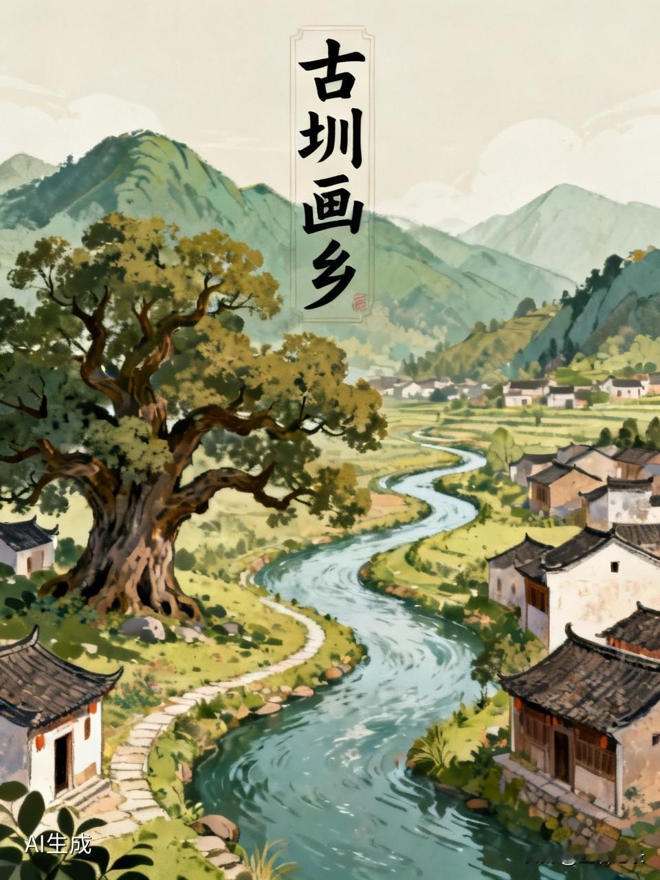“山重水复疑无路，古圳昊樟又一乡”，这对联简直绝了！就像在描绘一场奇妙的旅行，当