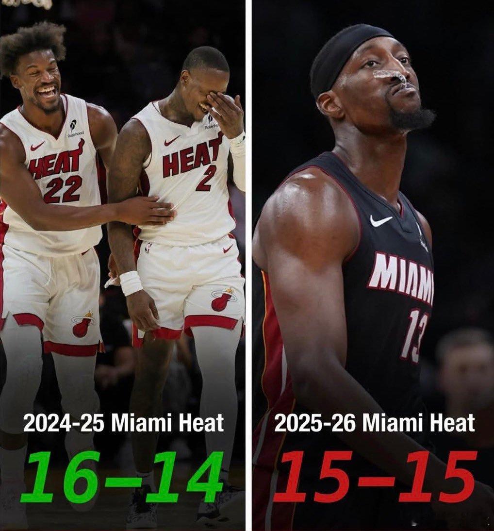 前30场比赛，热火本赛季的表现竟然比上赛季开局还要糟糕新赛季篮不住nba