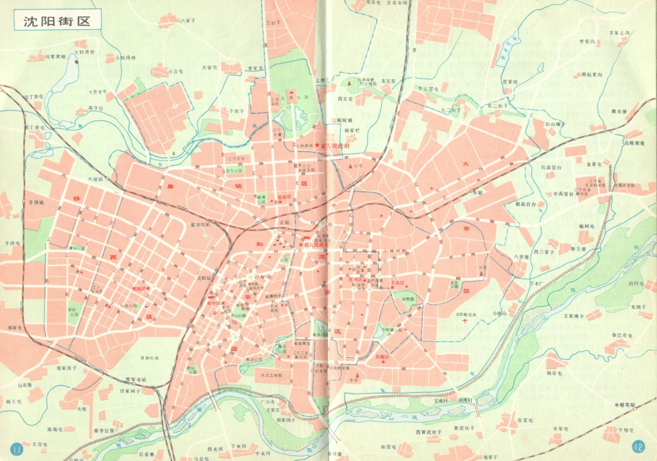 1984年沈阳市地图