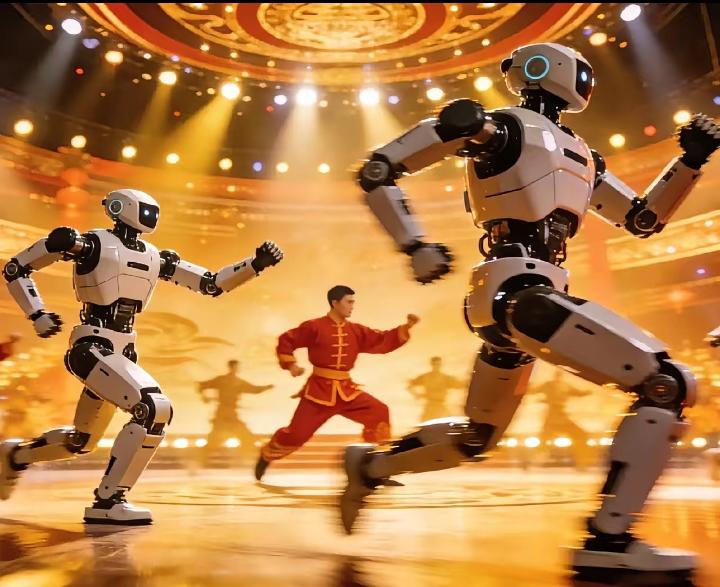 王兴兴这招，美国人真没想到。
春晚几个机器人打醉拳，外行看热闹，咱们内行看门道。