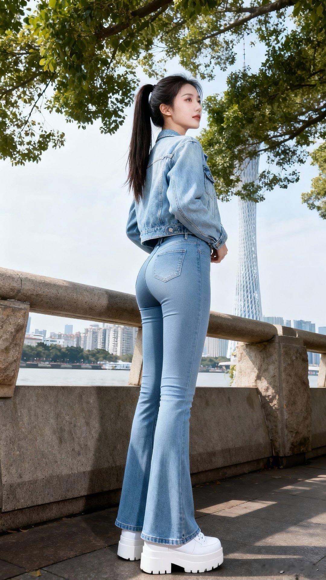 都市牛仔风，时尚随性，轻松自在。