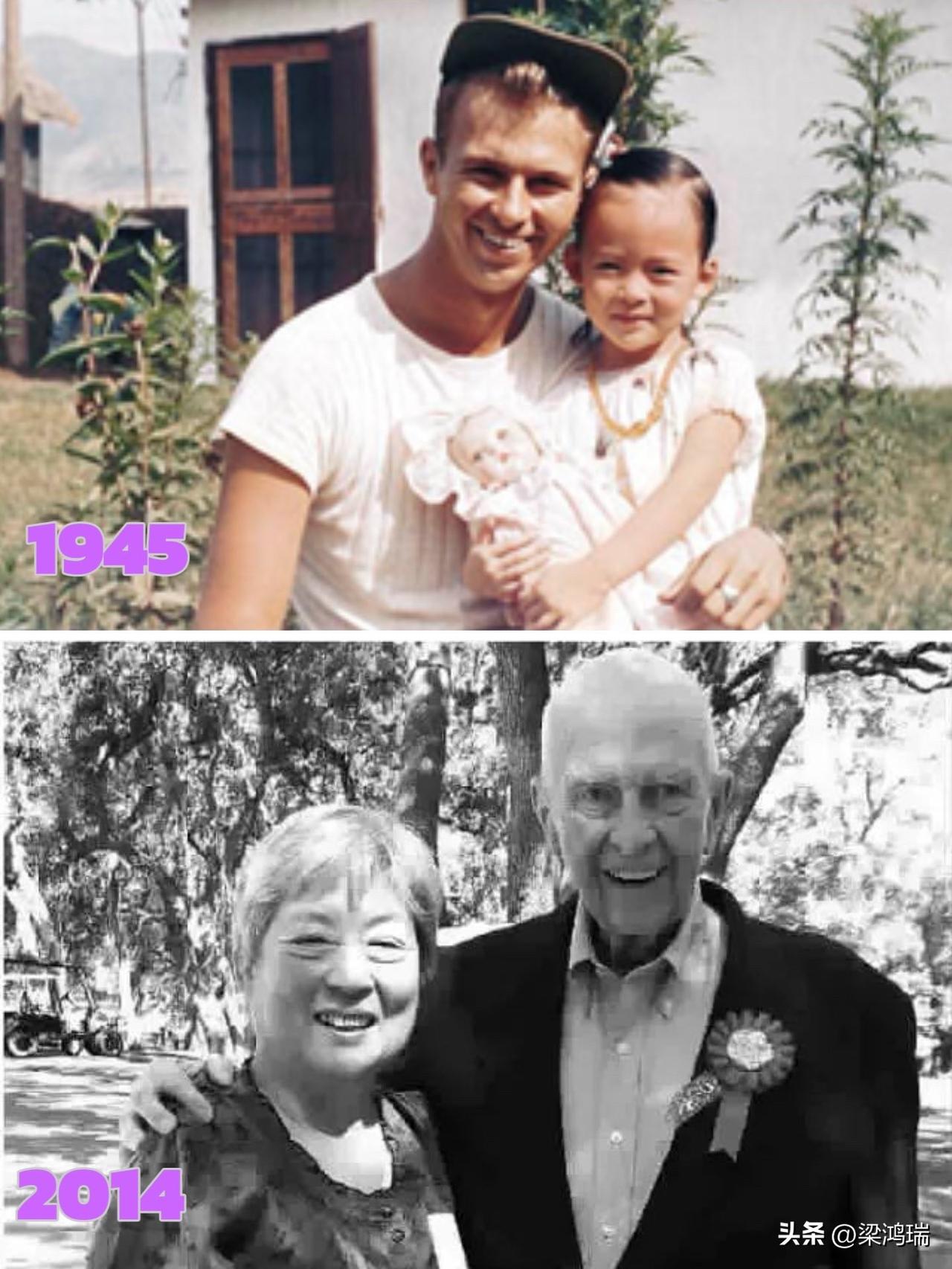 70年后的温馨重逢，1945年，在重庆一家驻美飞虎队空军基地医院，美国飞行员艾伦