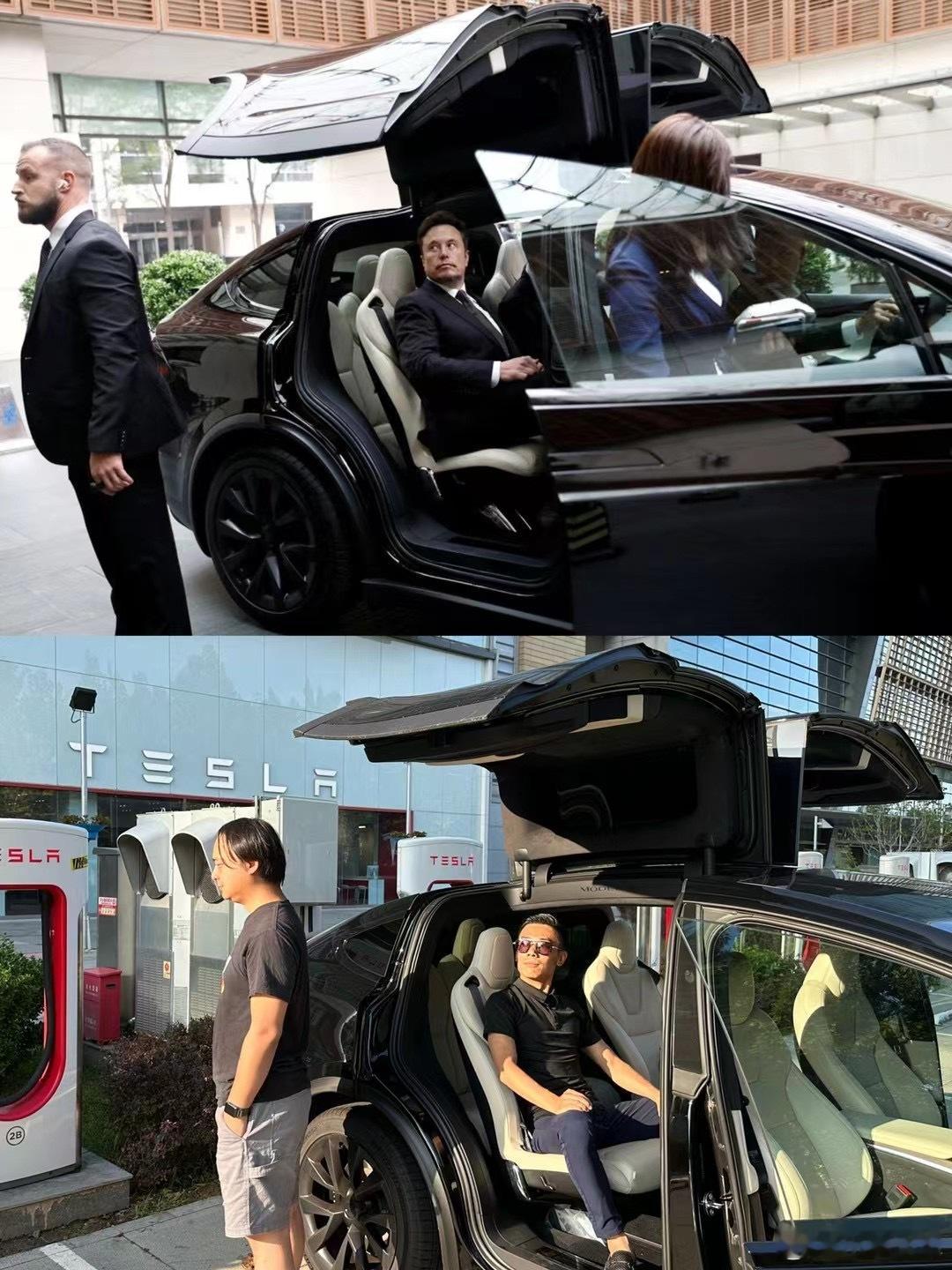 小李飞车 那个全球最富有的男人来了！发个应景的，李副总坐的车就是马斯克坐的那台车