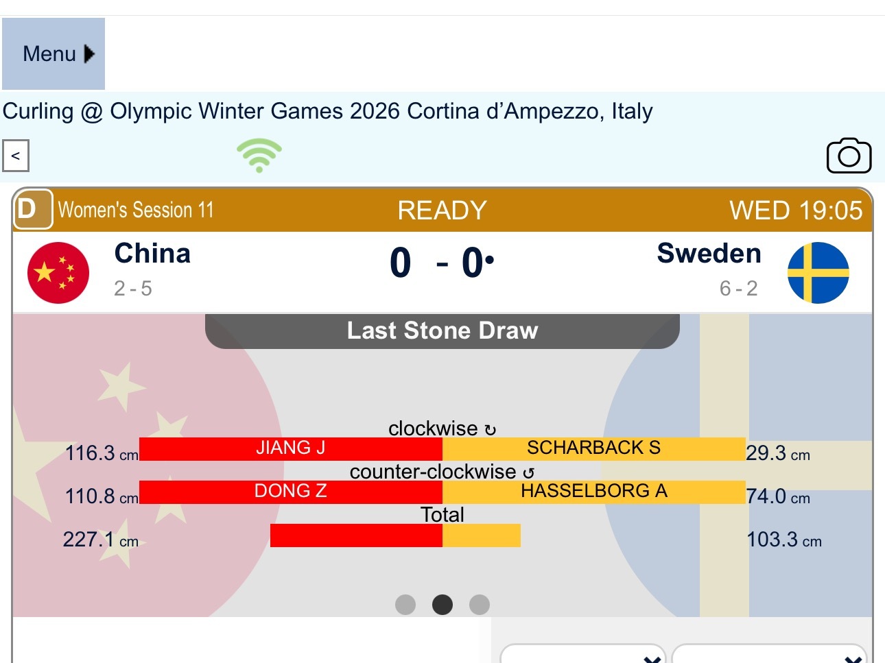 【中国-瑞典】女队还是先手开场 