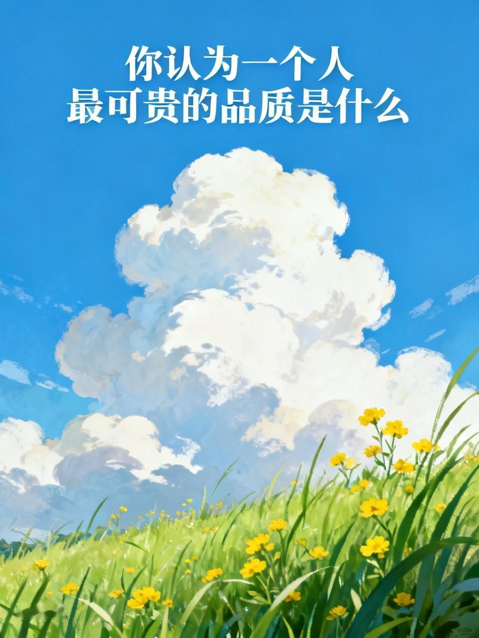 我觉得一个人最可贵的品质是：在看清现实的不完美之后，依然选择善良和有担当。

可