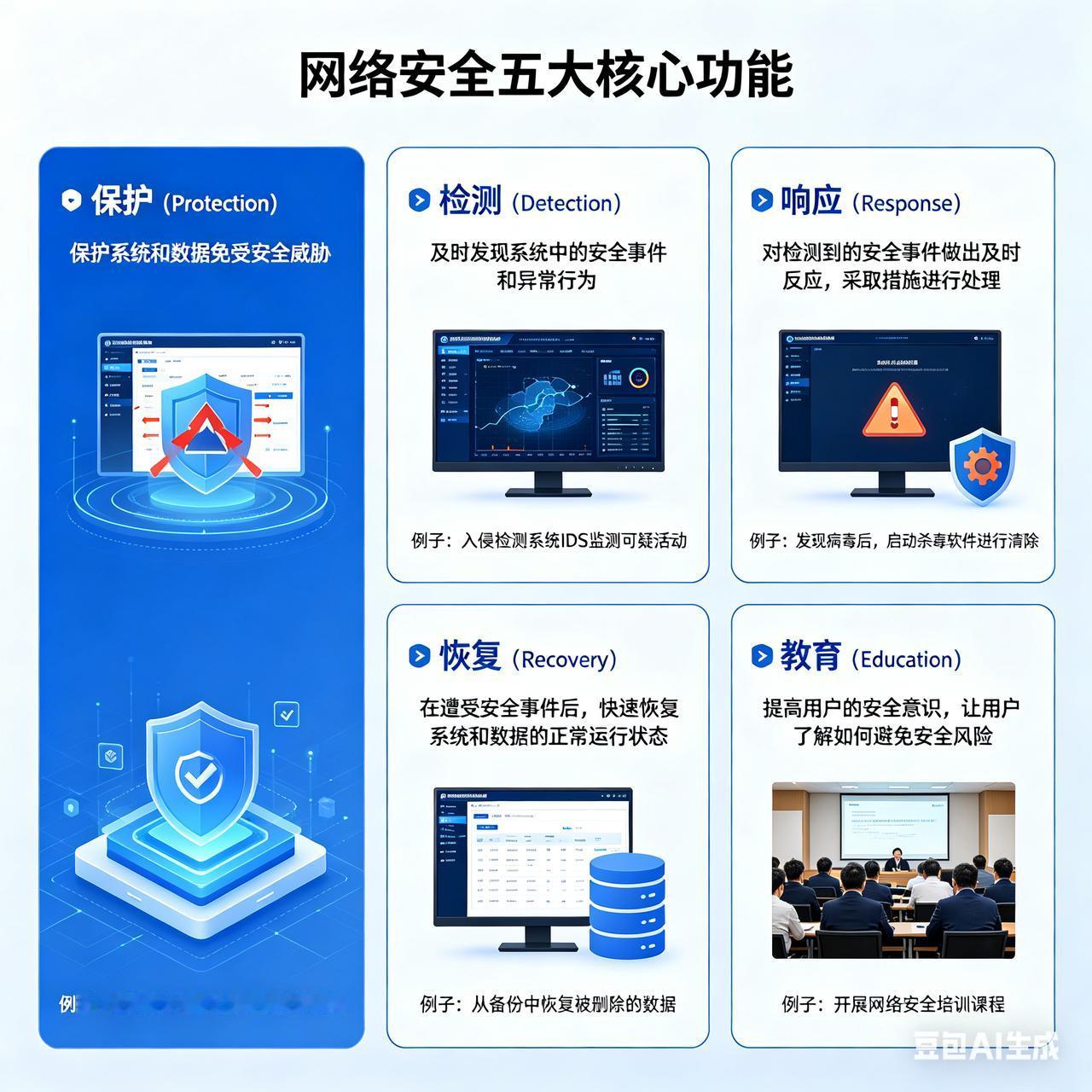 信息安全之网络安全的五大核心功能[赞]