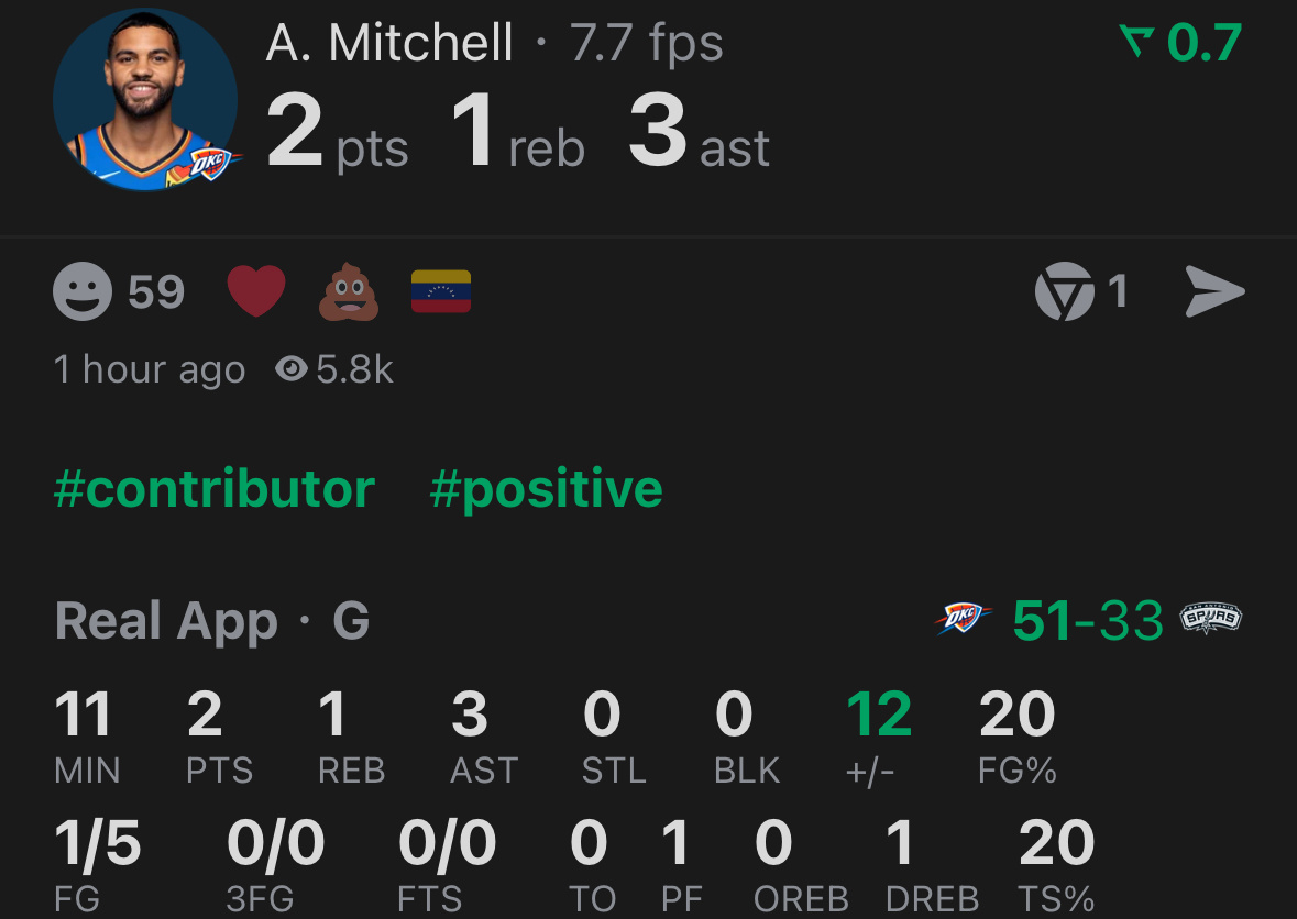文班（7中0）+米切尔（5中1）的范特西股东心情：？雷霆vs马刺NBA ​​​​