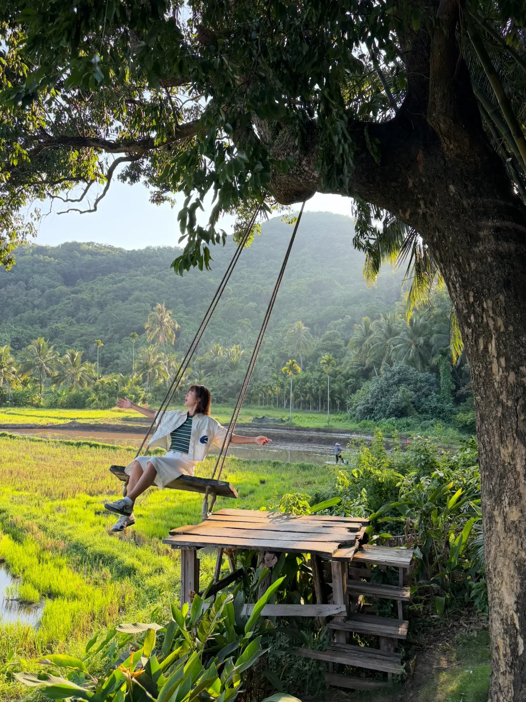 海南新发现🏝️果冻海滩，稻田民宿，吊床咖啡