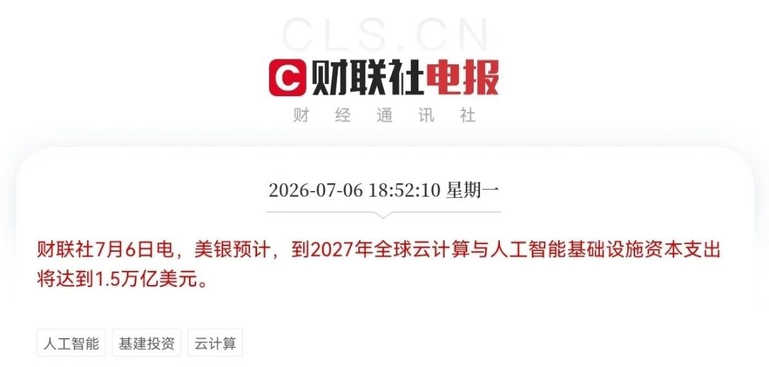 利好来了！美银最新的预测炸了昨天晚间6点52分，美银发布了一条让全市场都兴奋不已