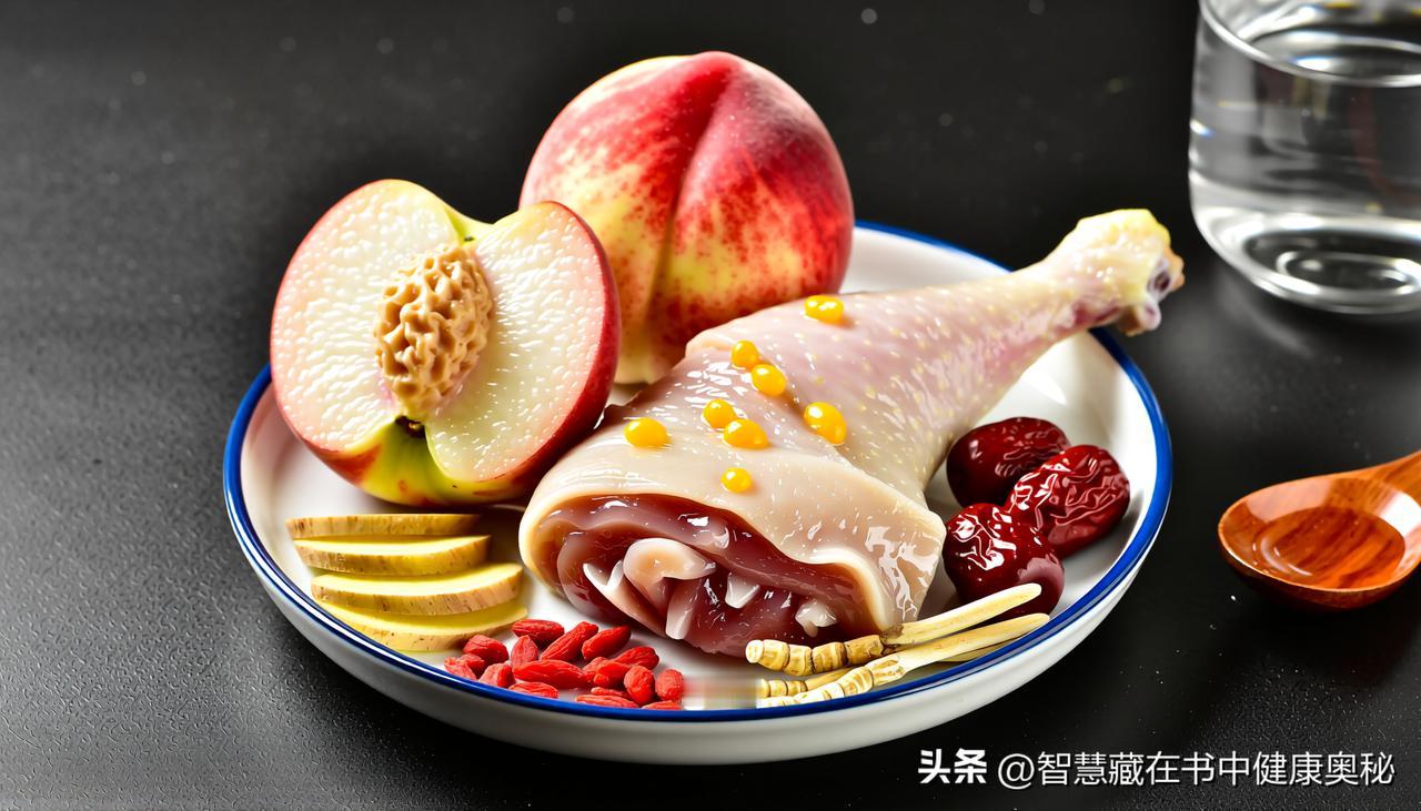 现代玉桃药膳制作方案：玉桃炖鸡鸡药膳 

材料：

玉桃 2 个（去皮去核，切块