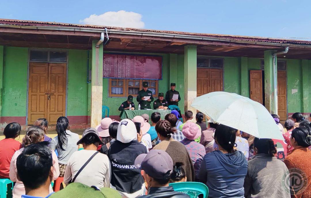 果敢同盟军宣传各族一家亲！

果敢军在控制区域内，使用汉语、缅语、德昂语来发展关