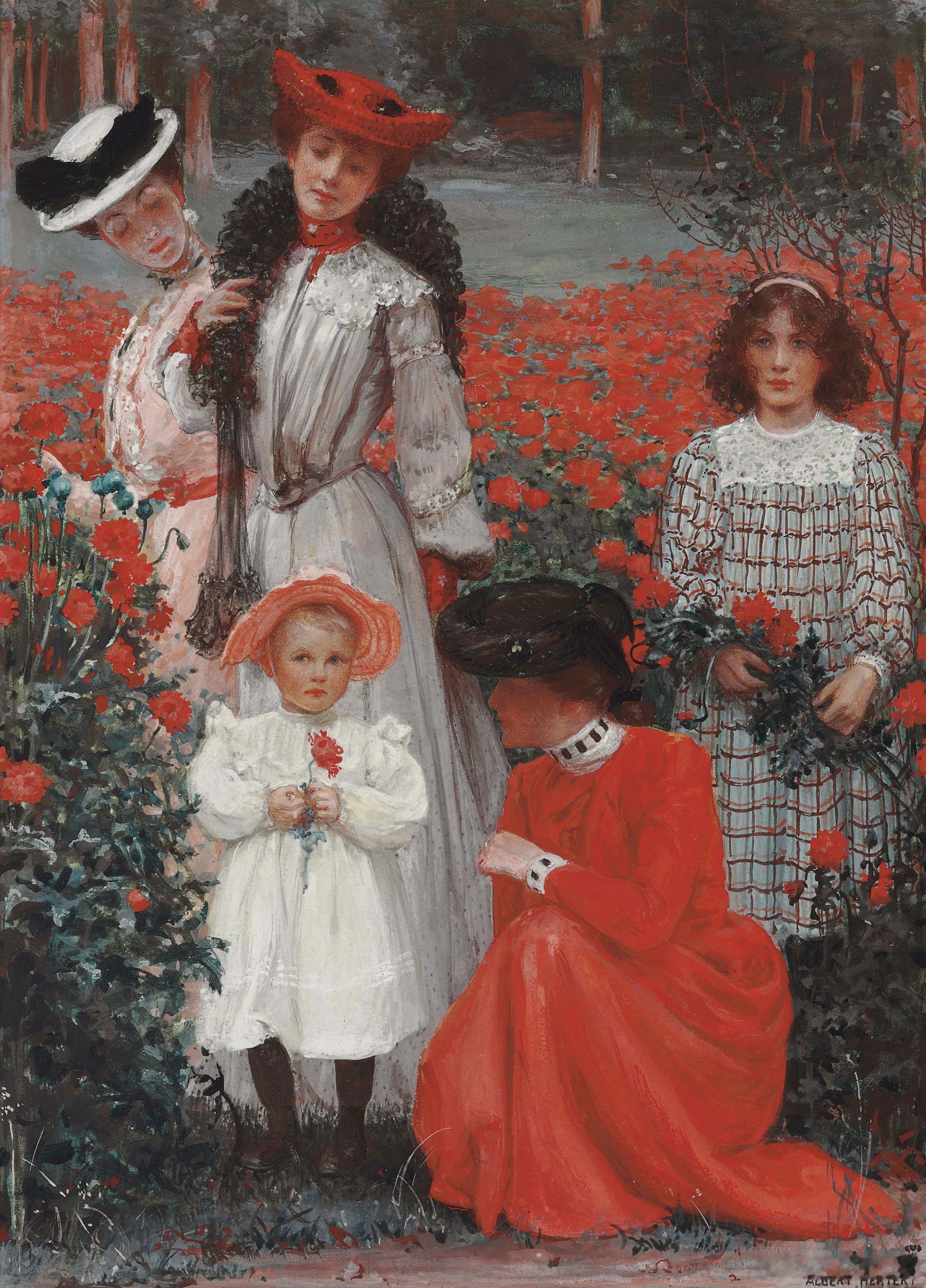 西洋历史文化鱼缸[超话] 美国画家Albert Herter (1871–195