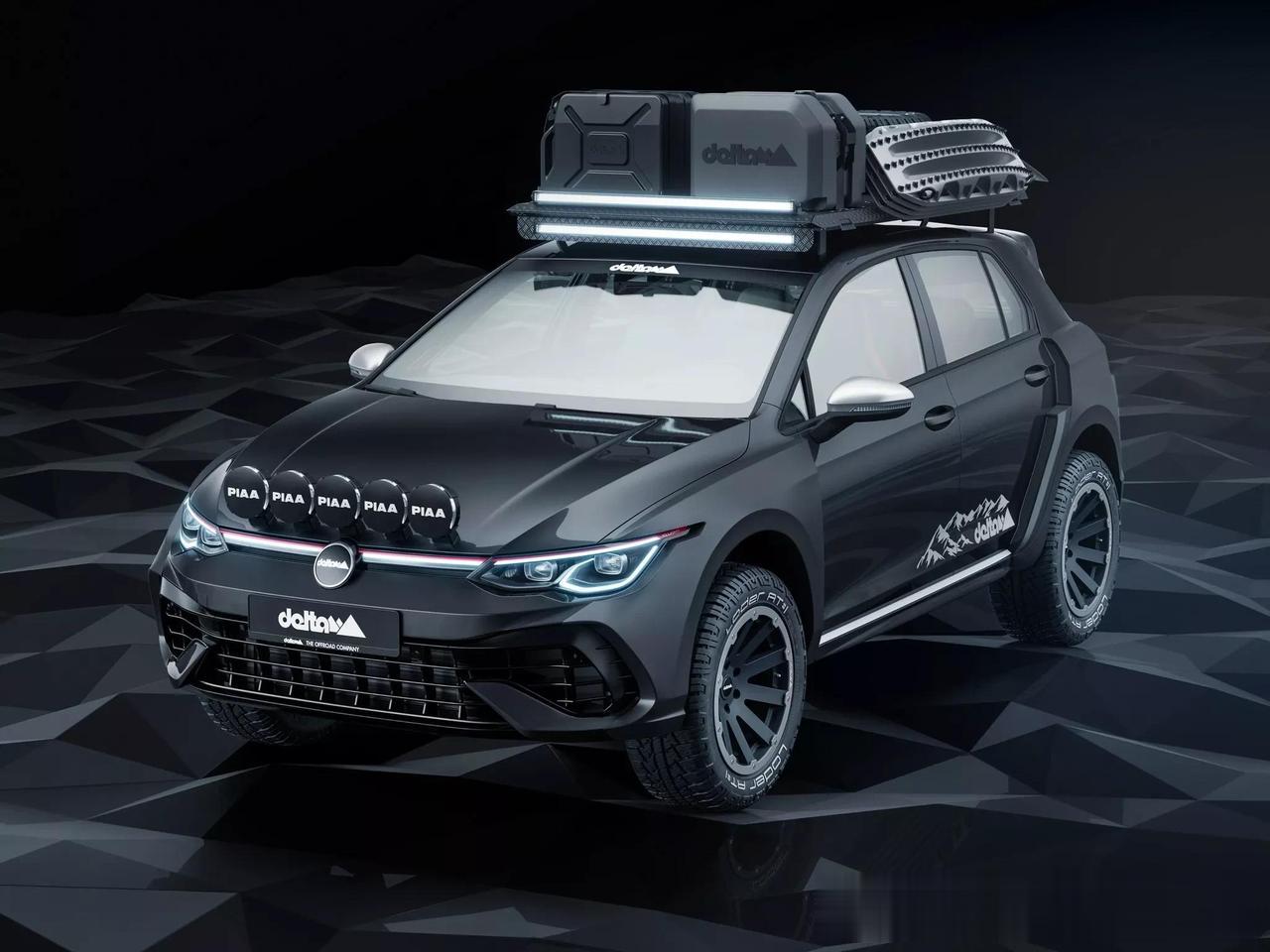 由Delta 4×4改装的高尔夫R跨界战车，看起来走的是保时捷911达喀尔内味儿