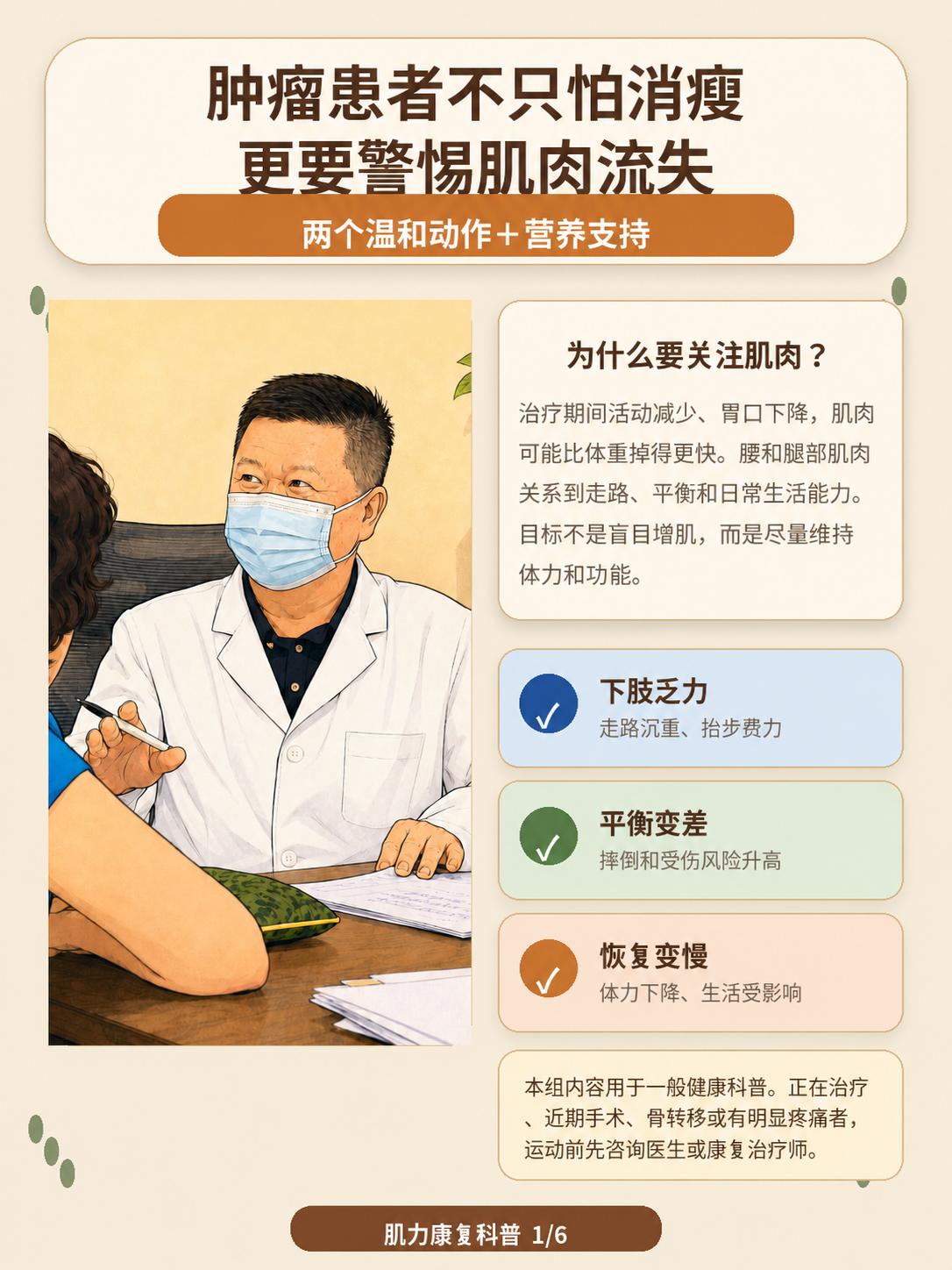 肿瘤患者不止怕消瘦，更要警惕肌肉流失。