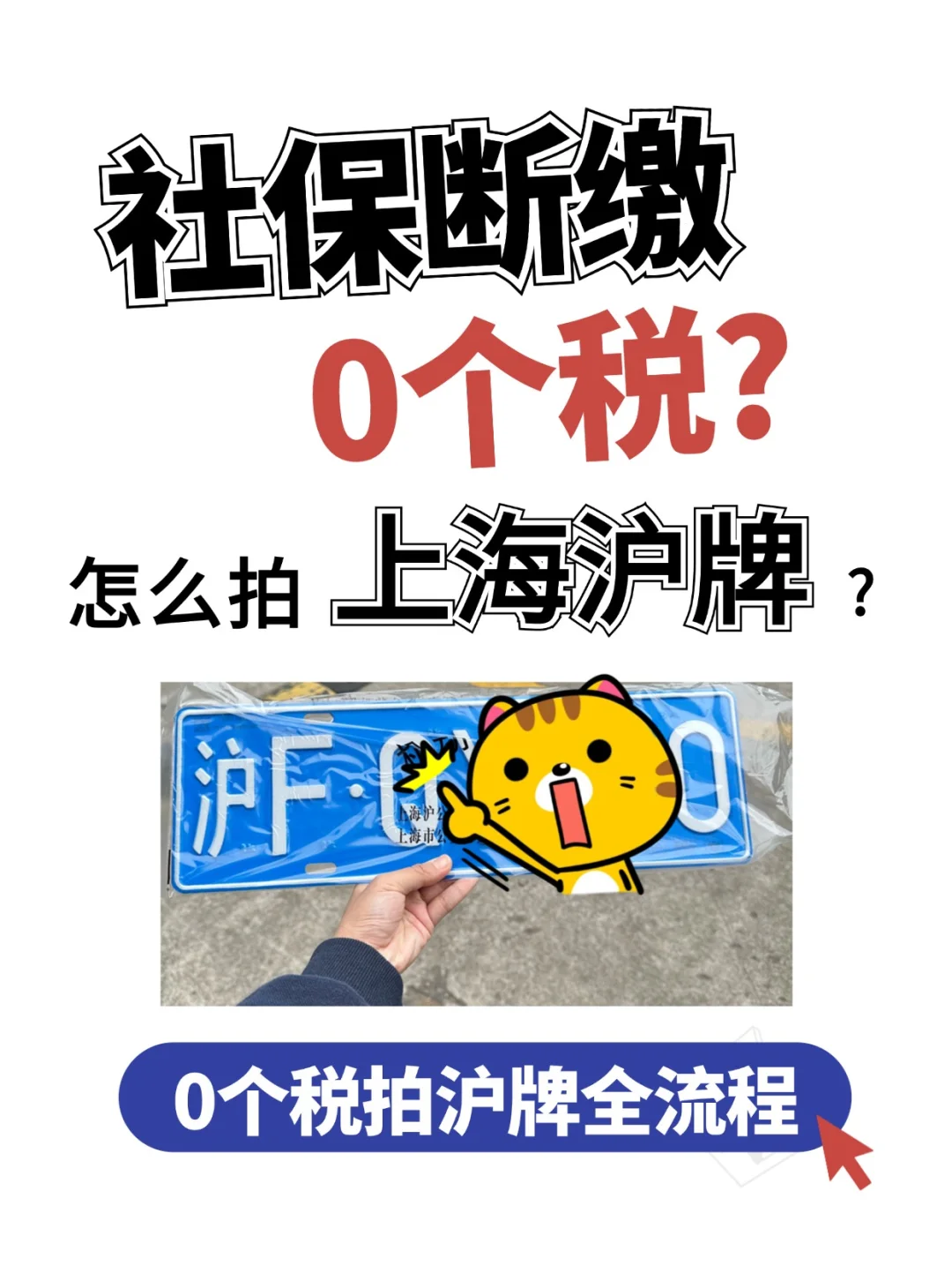 社保不够/断缴😭怎么拍上海沪牌⁉️