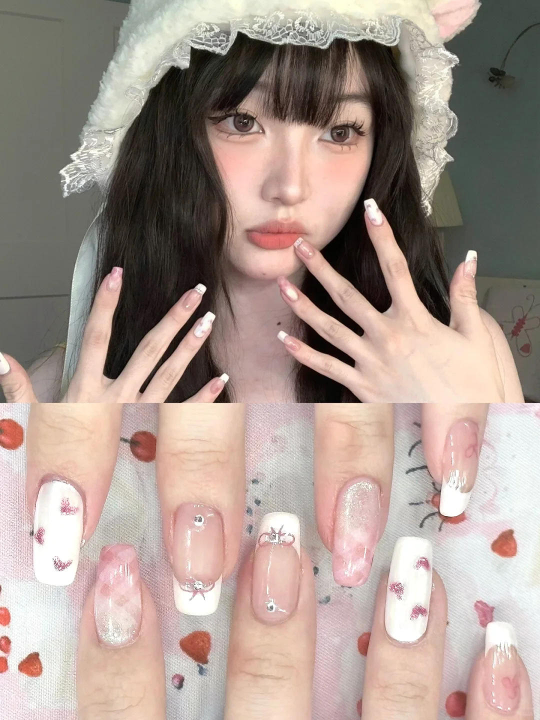 🎀ins风甜辣美甲｜谁也逃不过极光美甲 ！