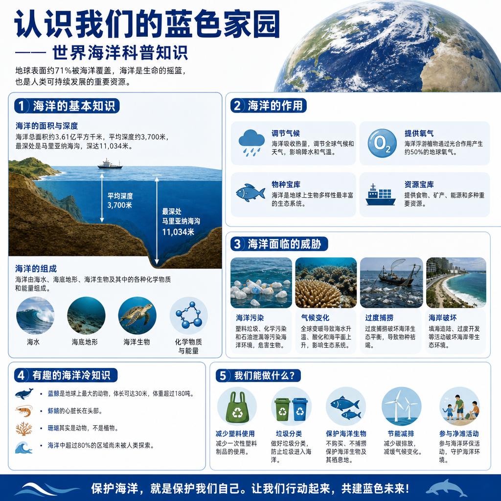 你不知道的海洋真相：每呼吸两口就有一口来自大海
 
别以为氧气都来自森林！海洋才