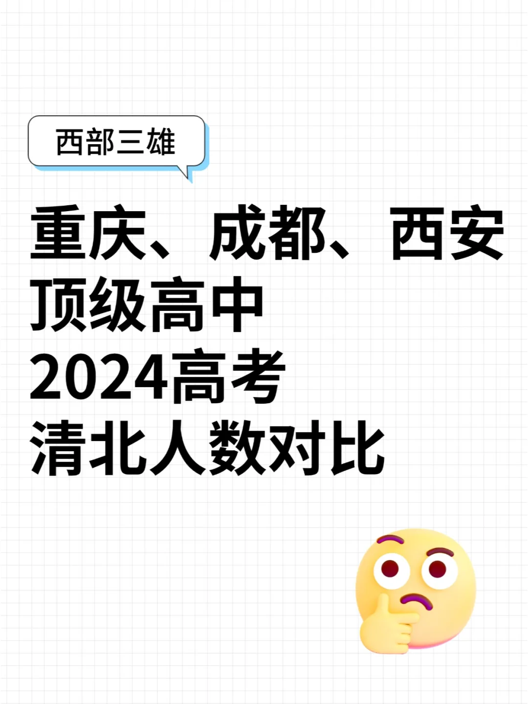 重庆成都西安，西部地区顶级高中的实力...