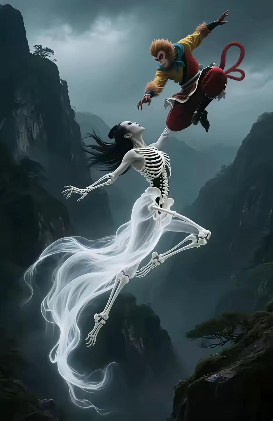 慧根浅者不要修白骨观，容易走火入魔[偷笑]