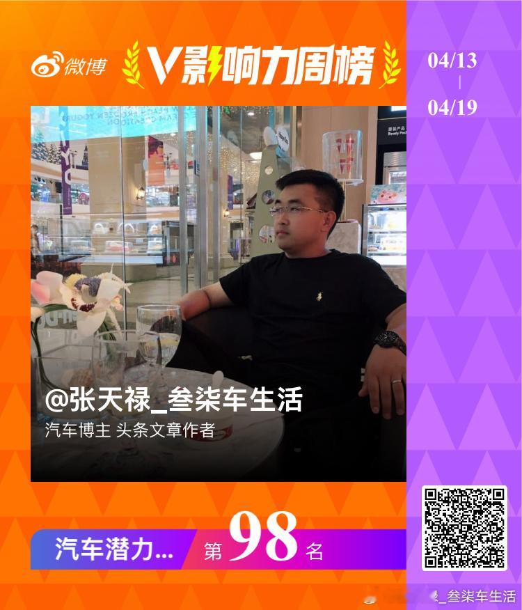 汽车潜力榜也算不错了，排名有所下降，继续努力大v聊车