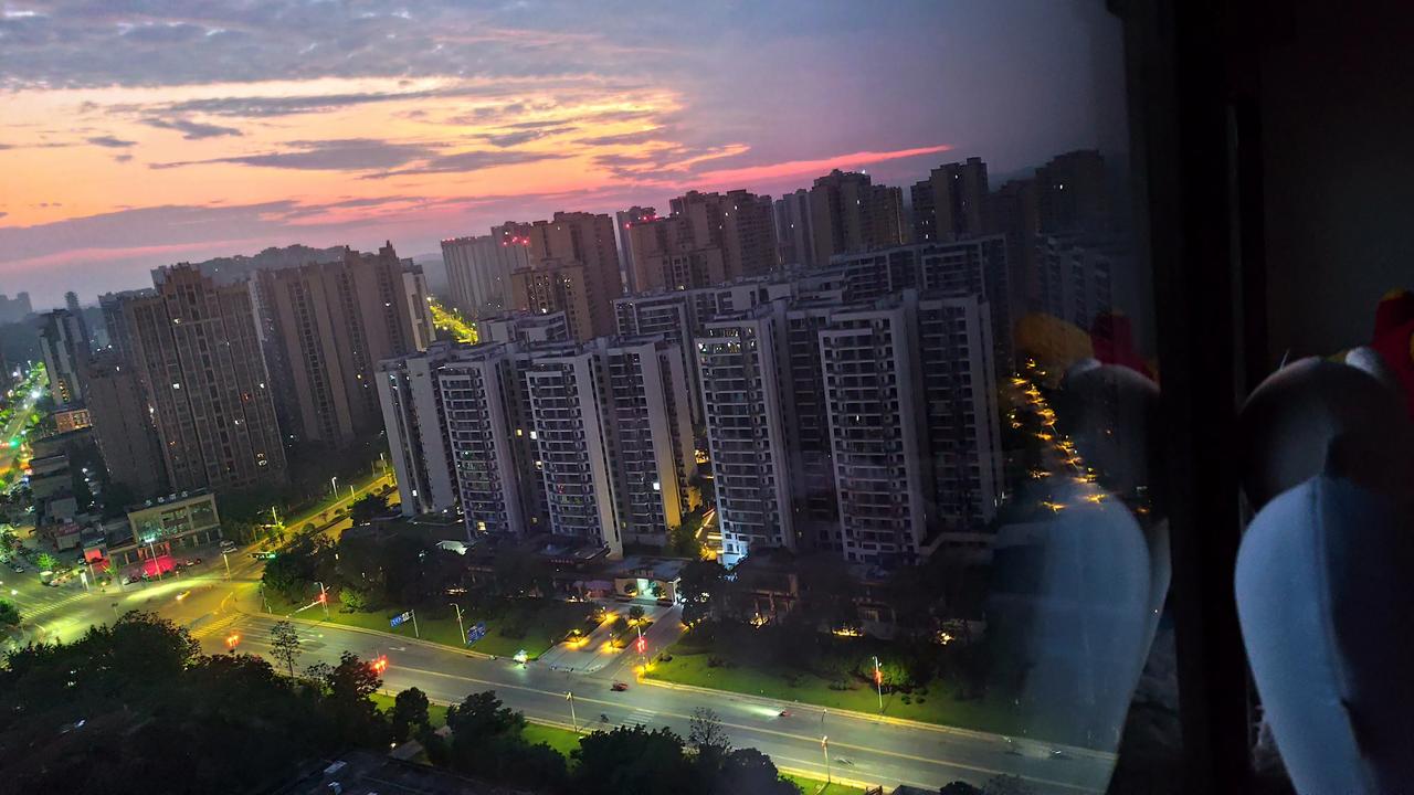 真心话茶局夕阳晚霞的城市美景！美丽的自然风景分享