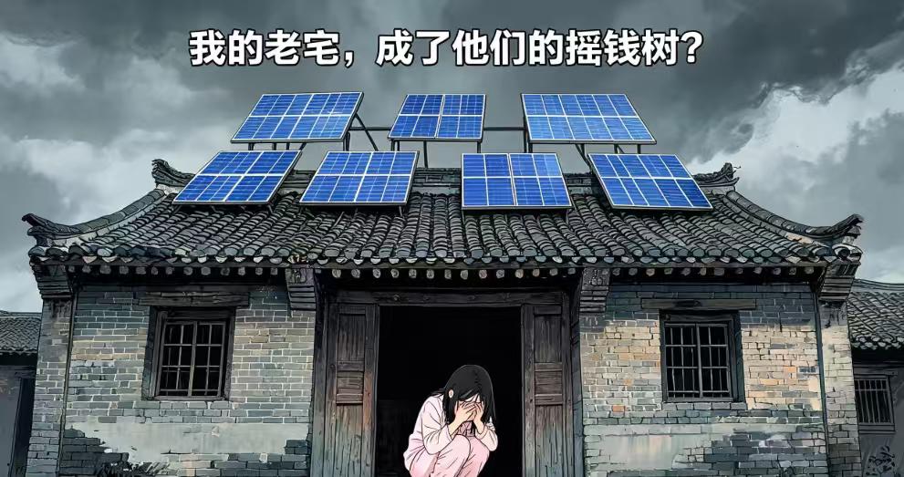 自家屋顶凭空长出光伏板，女子崩溃大哭：亲戚偷装的，我连知情权都没有
“我家的屋顶