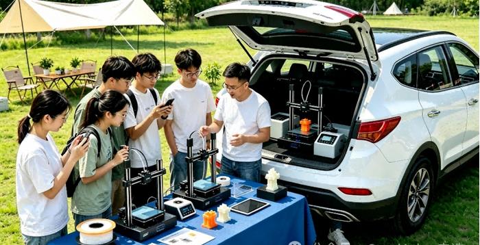 车载3D打印工作站，把3D打印送上门

资源库 / 7月7日消息，一种全新的移动