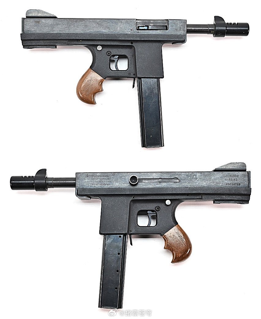 曼彻斯特武器公司 Commando Mark-45 手枪，怎么感觉像把微冲轻武器