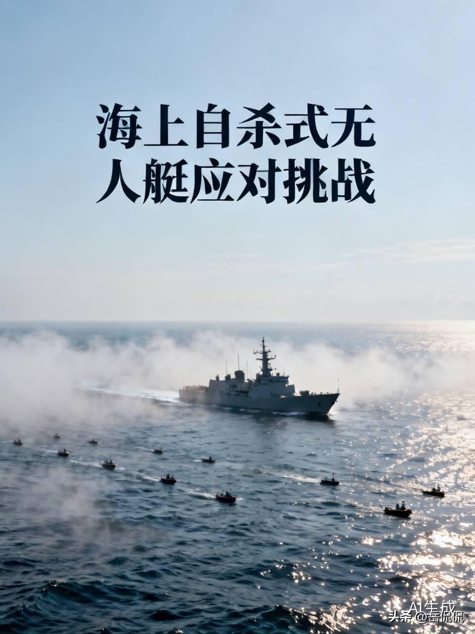 咱大伙都清楚，海上应付自杀式无人艇，难度可比打空中无人机棘手太多。

海面上光秃