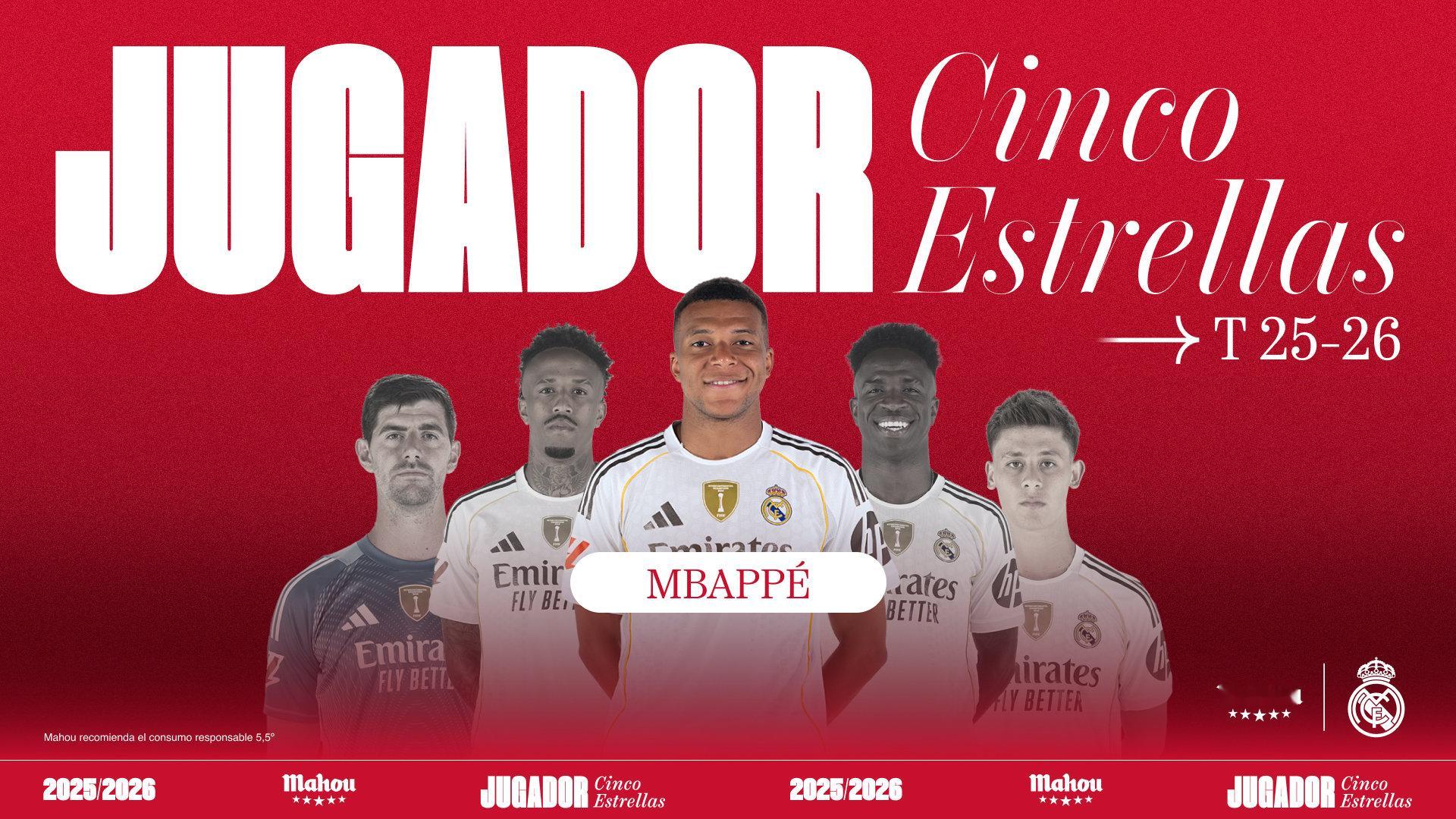 官方：姆巴佩当选皇马11月最佳球员！⭐️本赛季第三次当选。姆巴佩halamadr