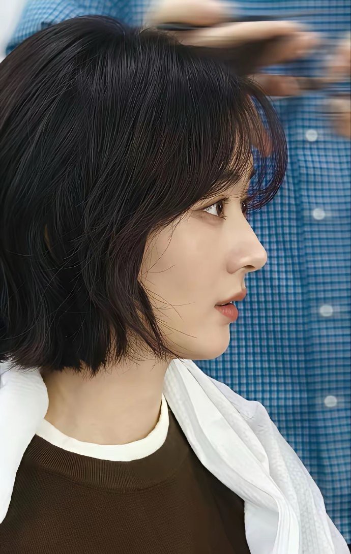 看赵丽颖的鼻子是一种享受 脸又小，鼻子又高，眼睛大嘴巴又小，她的五官真的像雕刻出