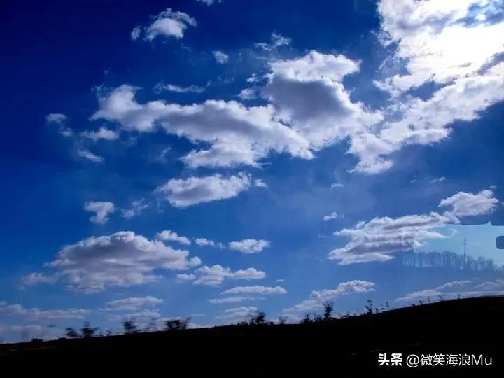 家乡春天的云彩，实地拍摄。