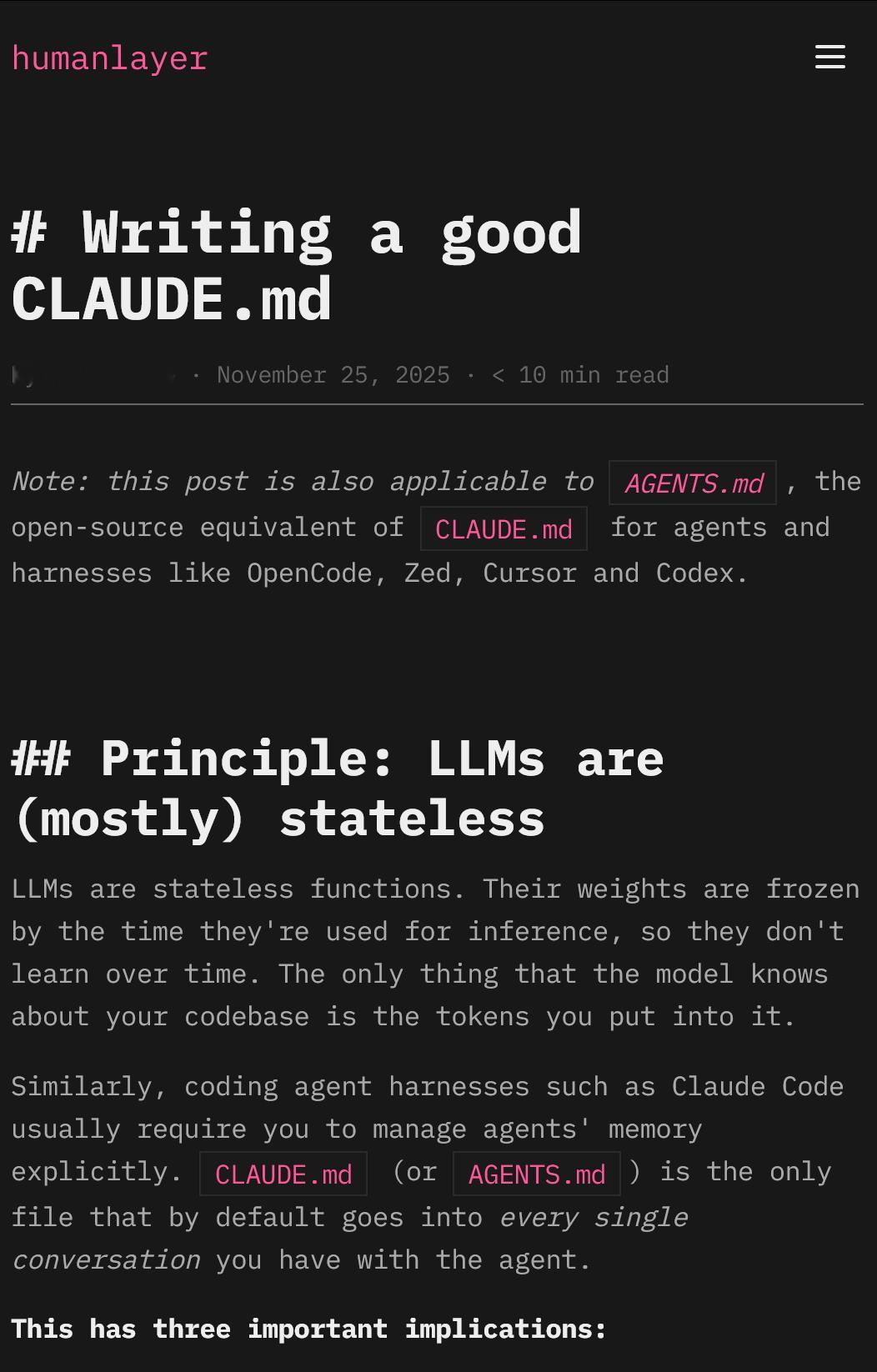 Claude Code 的 “CLAUDE.md” 配置指南www.humanl