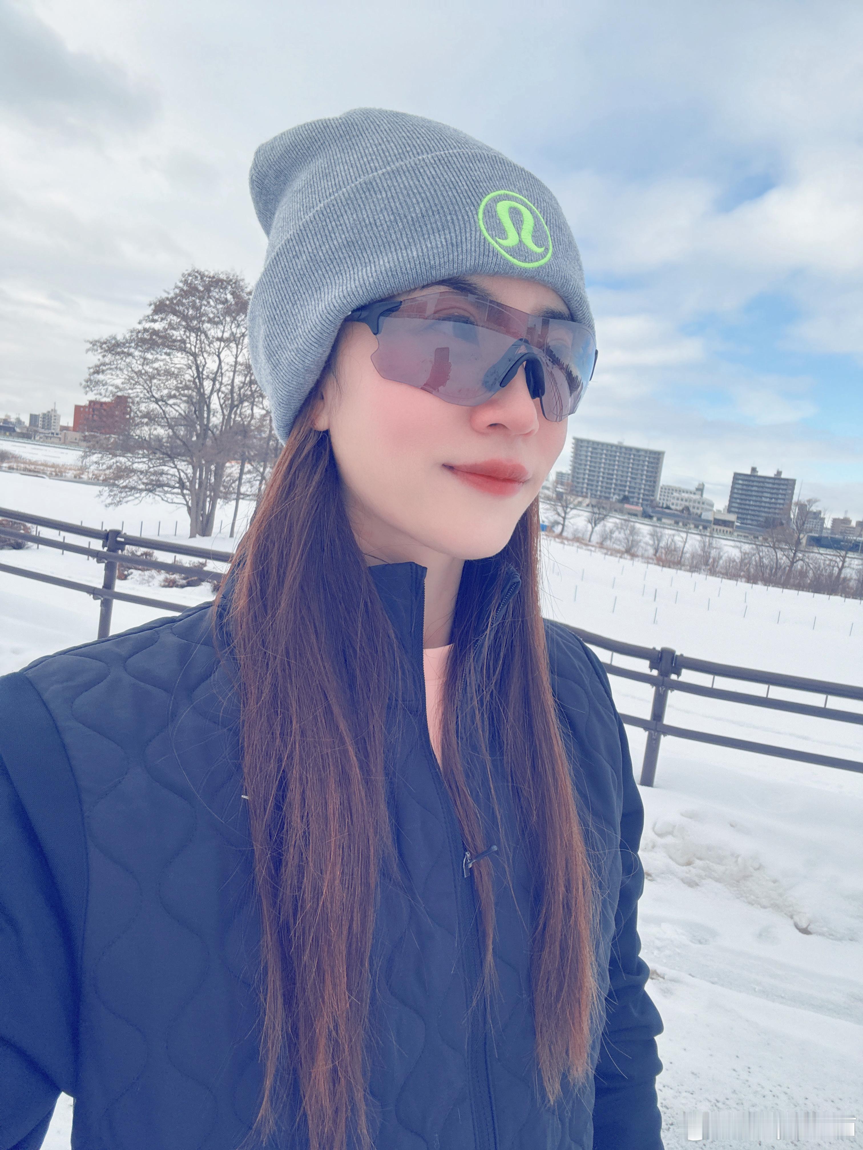 📍生活在北海道，冬训努力中周日长距离雪地17km🏃🏻♀️感觉像是跑了34k
