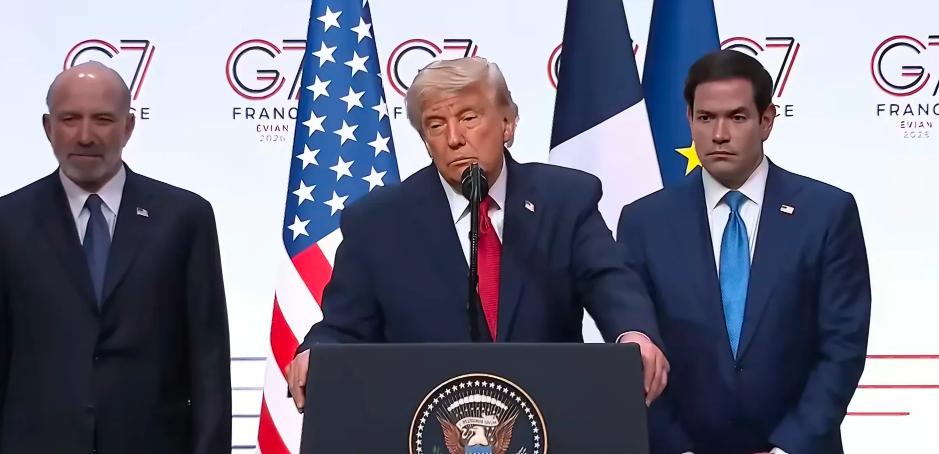 一段非常有意思的对话，来自记者与特朗普！

G7峰会的记者会上，一位来自福克斯电