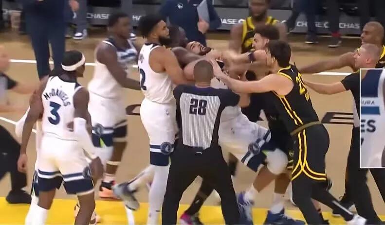 勇士要赢了，开场克莱与追梦被驱逐出场，勇士最铁的俩个人被罚出去了，裁判太棒了[捂