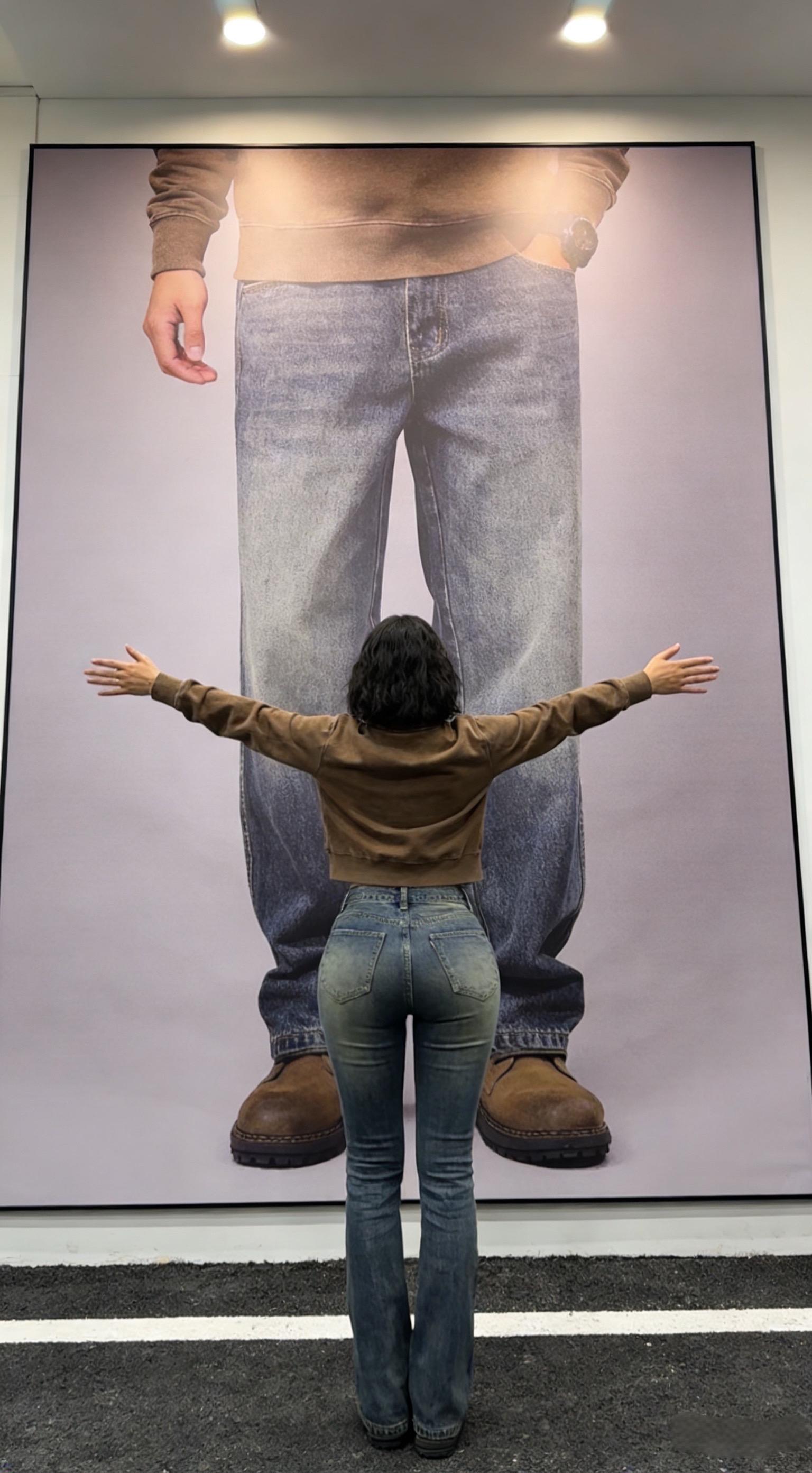 高密重磅复古水洗高端直筒牛仔裤男士春季新款潮流宽松大码长裤子