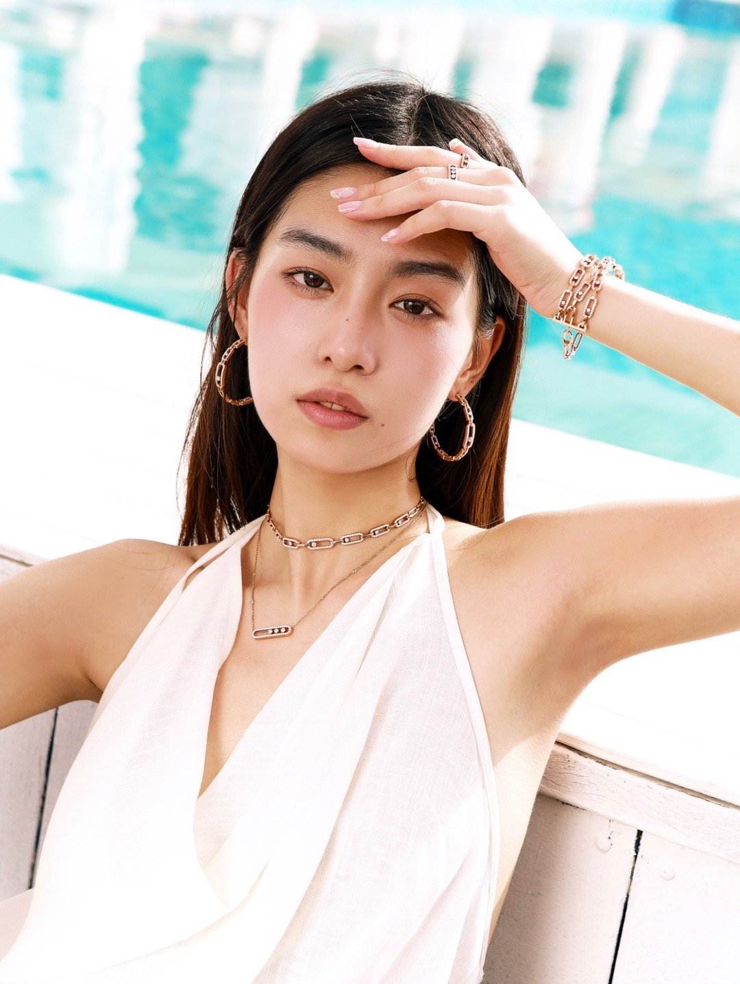 40度时候拍的梅西卡喜欢蓝色 ​​​