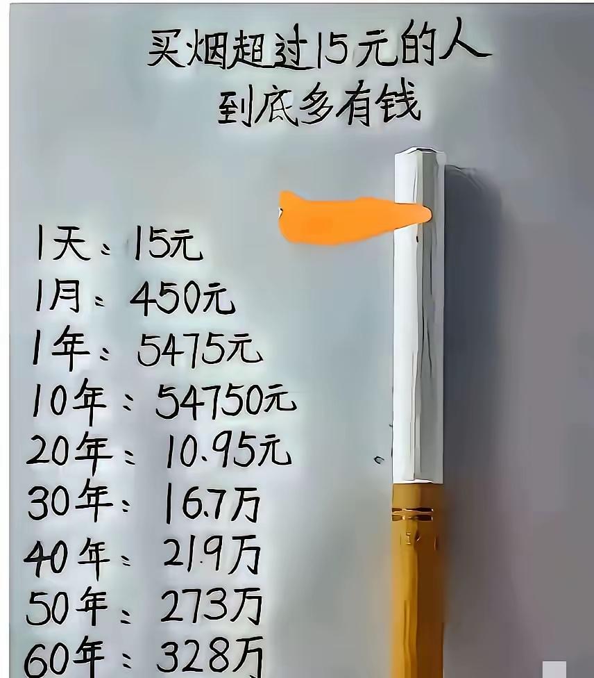 事实证明！戒烟不但对身体好，还能攒到不少钱。