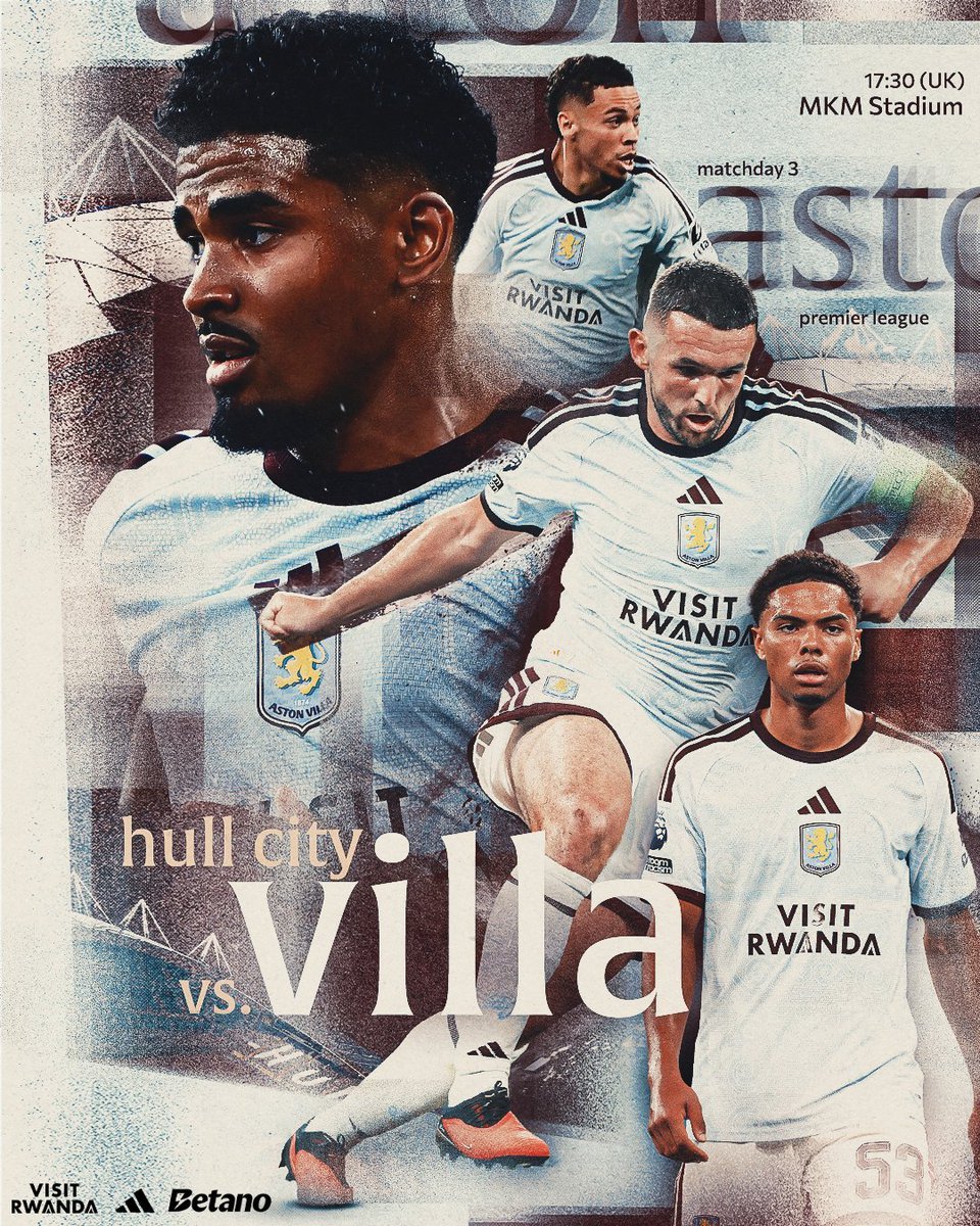 🦁️比赛日🦁️英超联赛  第3轮🆚赫尔城 vs 阿斯顿维拉⏰北京时间9月6