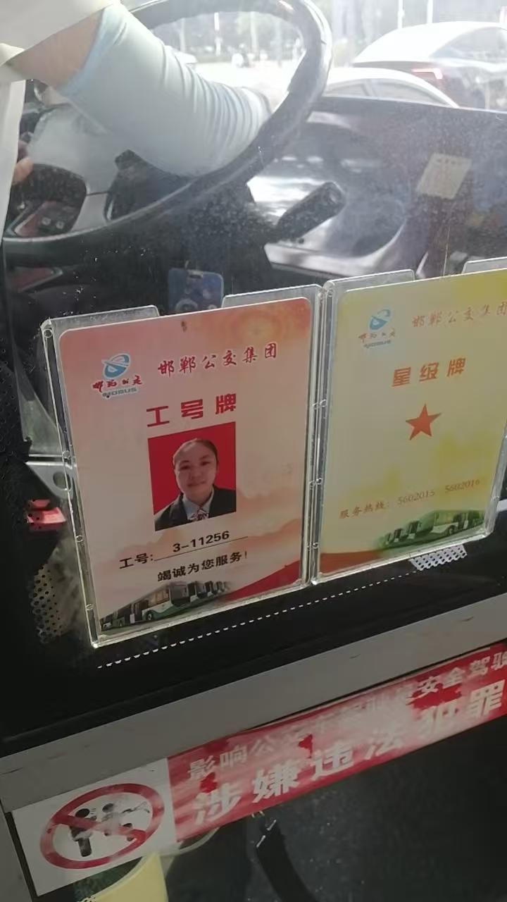 乘客王先生：
6月14日，邯郸公交44路司机魏师傅，看到乘客行动不便，她下车搀扶