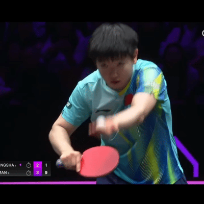 孙颖莎辛苦了，好好休息，世界杯见哦！

重庆冠军赛，莎莎和蒯曼的内战，打的很松弛