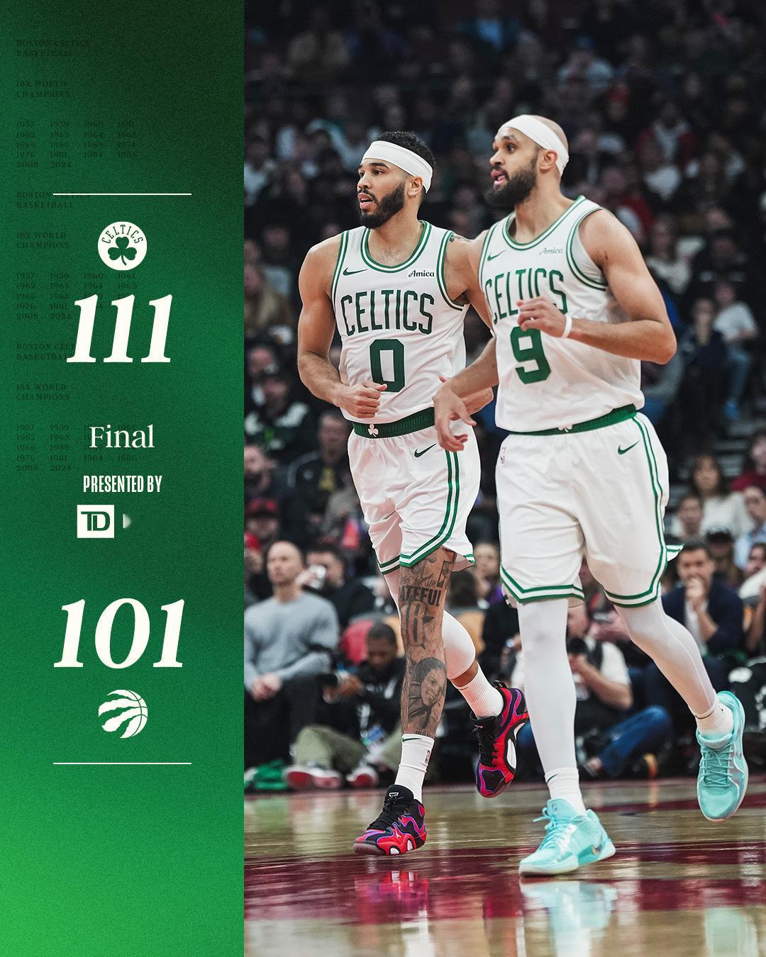 凯尔特人国度  FINAL : Boston Celtics【 111-101 