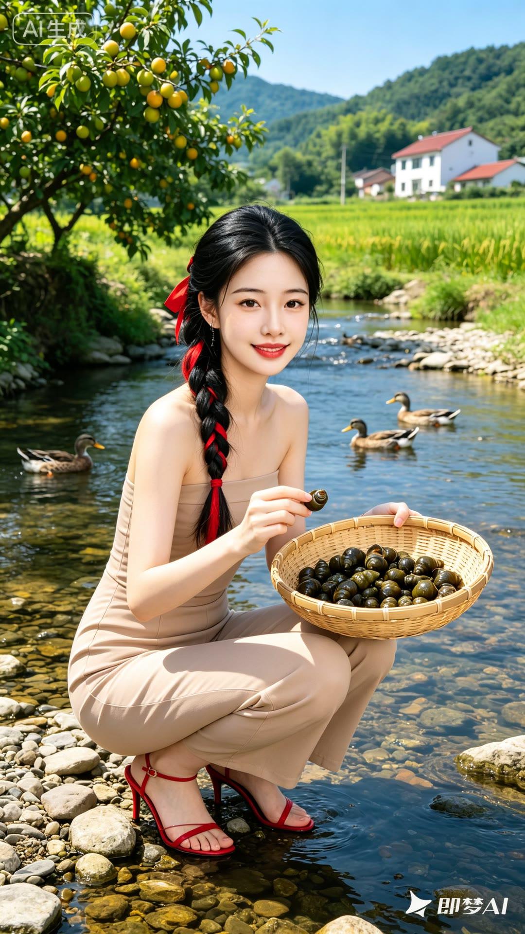 在田园风光中，享受采摘的乐趣🍇🌿
