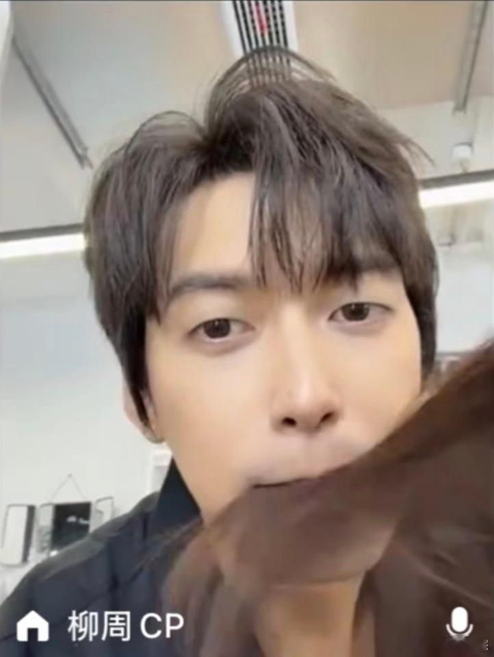 周佑凌咬柳柳头发！！！大哥饿晕了吧，开始吃头发了柳周cp半熟恋人