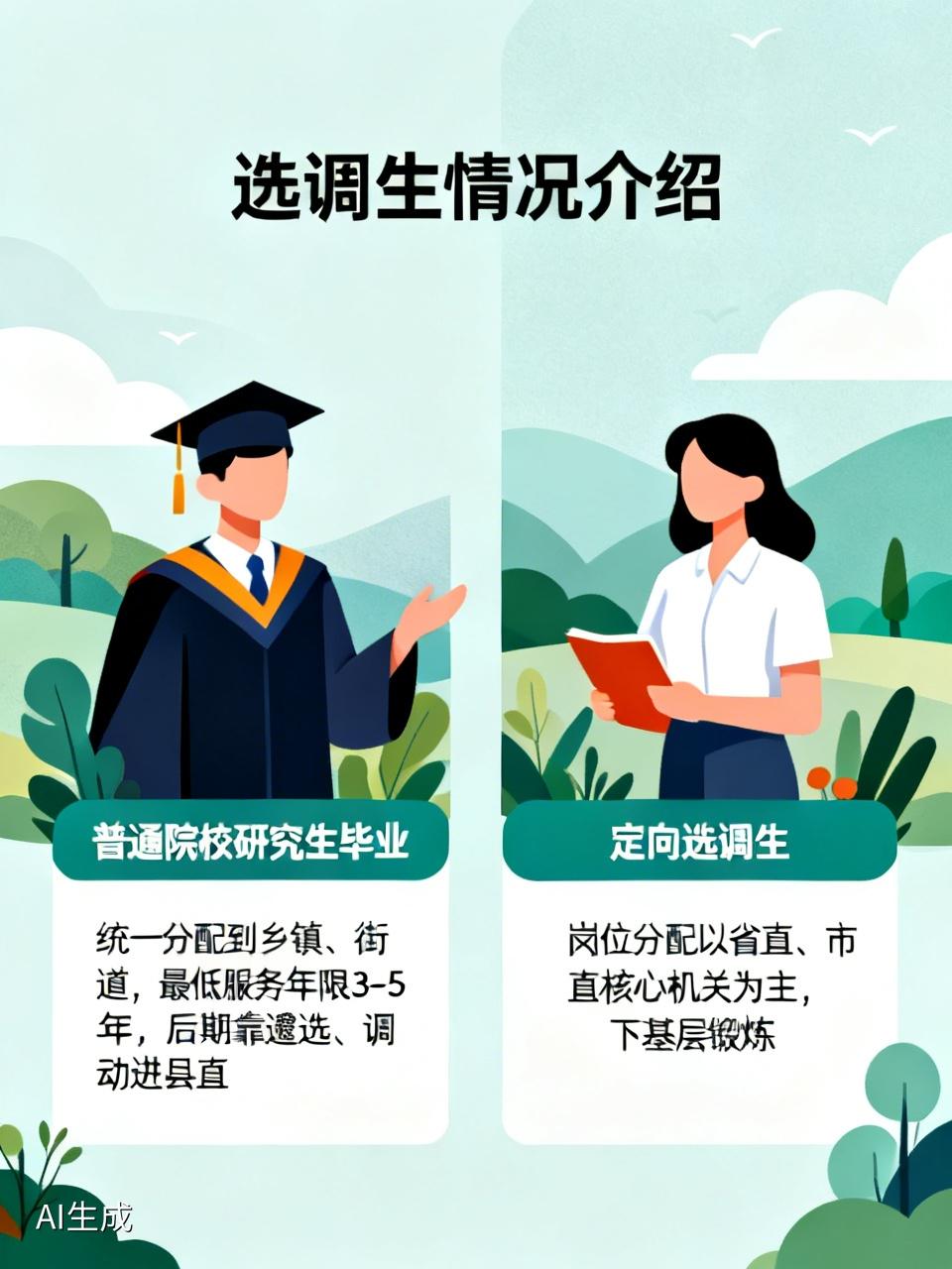 法院李处长的儿子普通院校研究生毕业，考上了选调生，他高兴之余不知道儿子会分配到哪