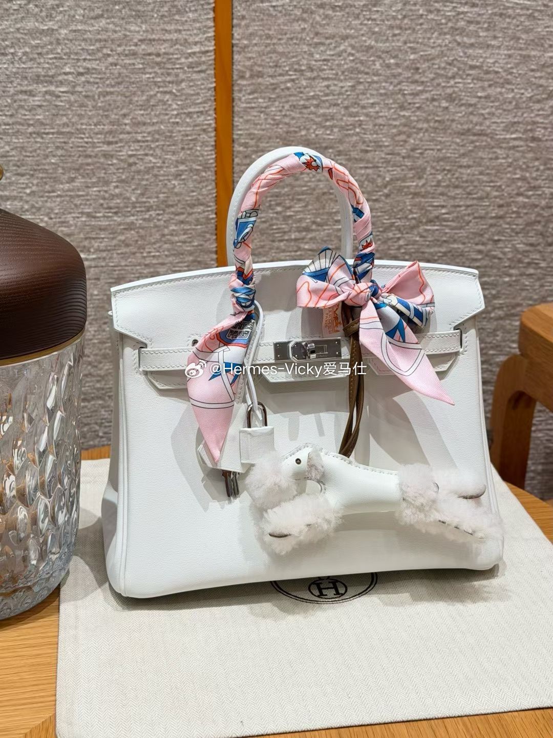 Birkin 25cm 纯白色 swift 银扣 