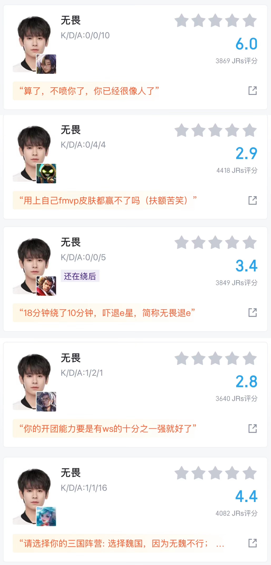 无畏强我投降ws才是最大的串子吧 ​​​