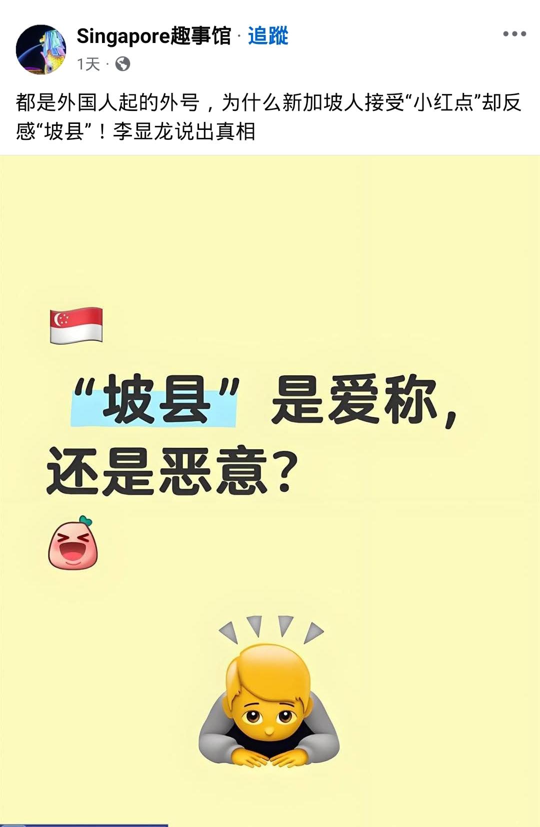 李显龙告诉你，为什么新加坡接受“小红点”，却反感“坡县”？

李显龙曾解释，“小