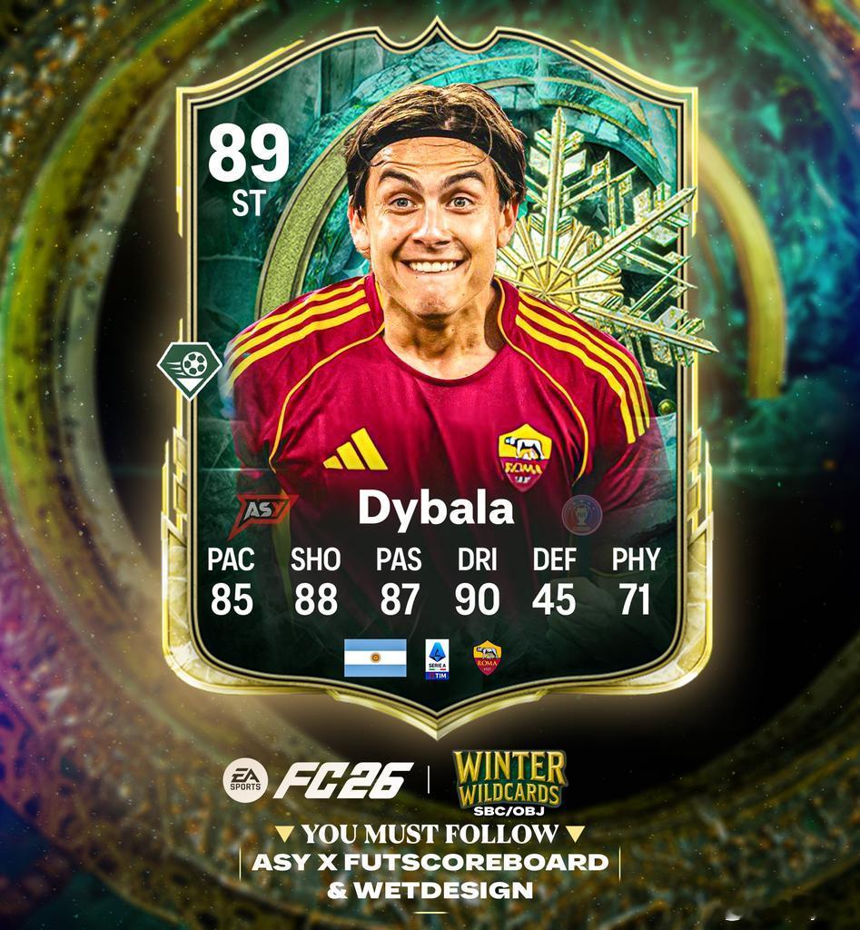 冬季外卡迪巴拉确认。FC26